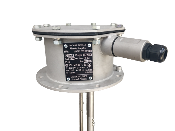 Зовнішній вигляд рівнеміра для скраплених газів MIRA+